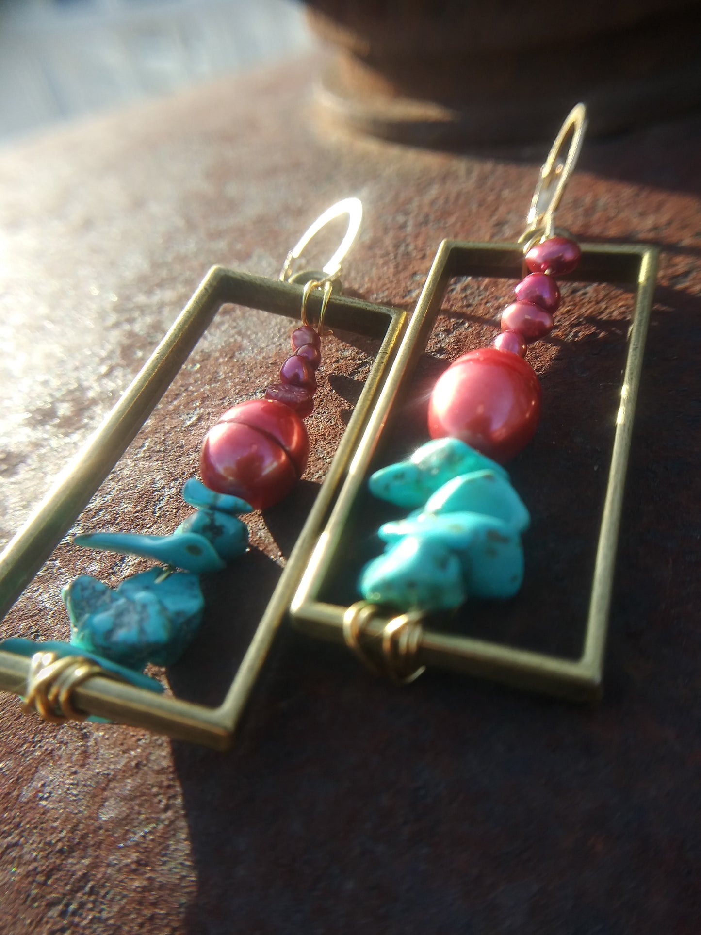 Miss Peacock earrings