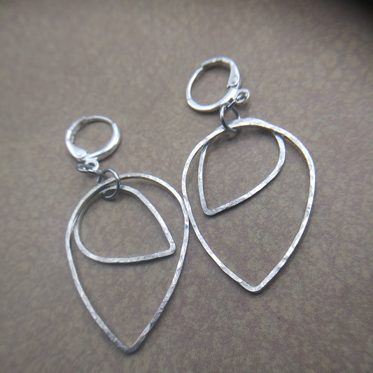 2 teardrops earrings