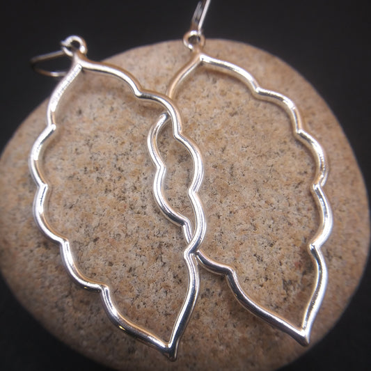 Open Leaf Earrings