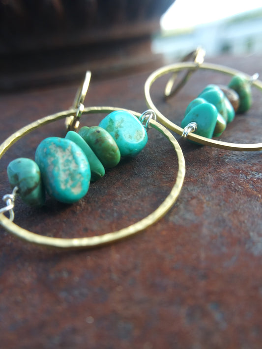 Natural Turquoise Earrings