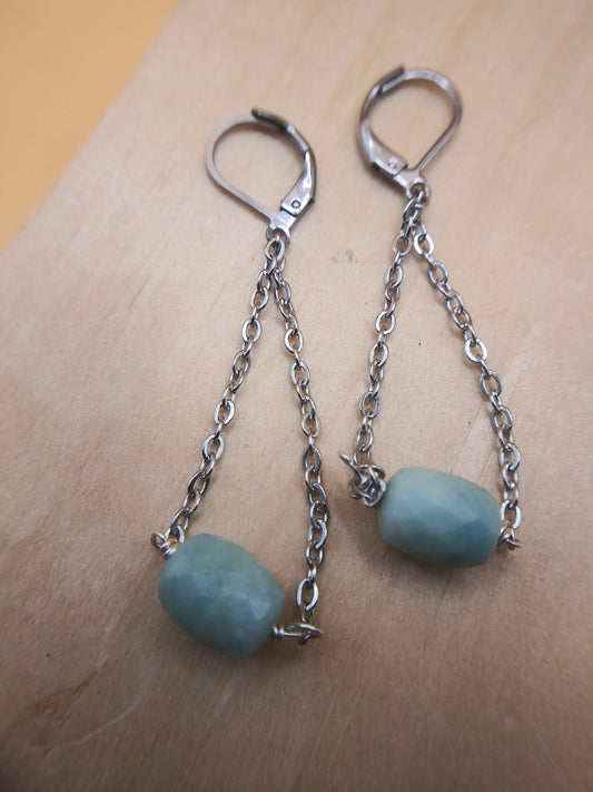 Aqua Blue Earrings