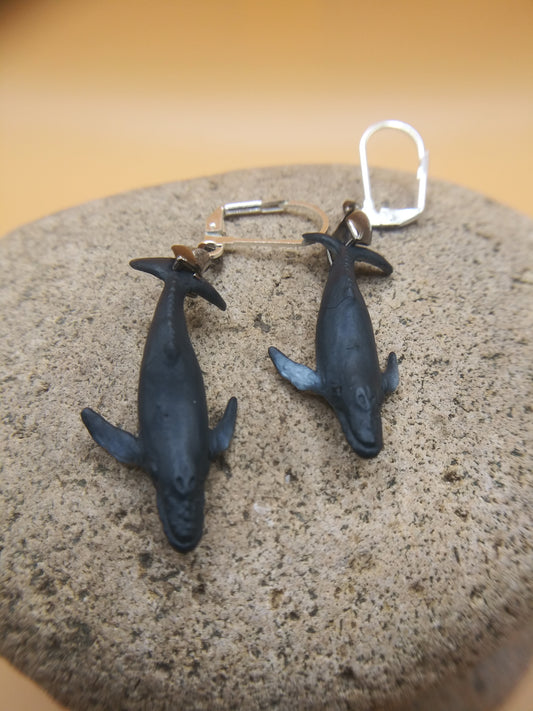 California Blue Whales earrings