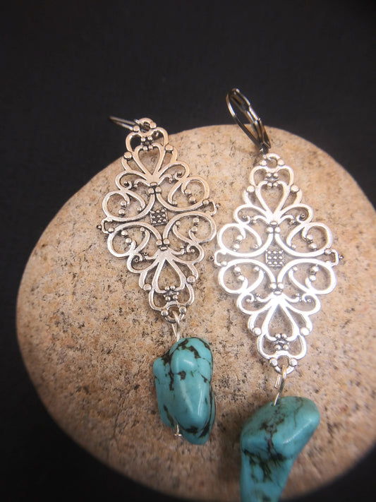 Turquoise Drops Earrings