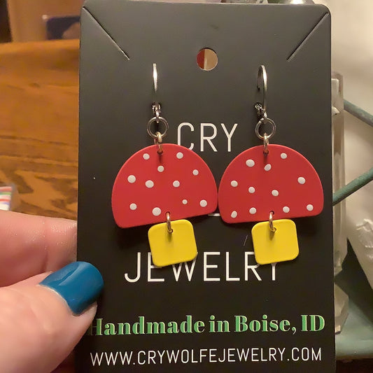 Red Shrooms Earrings