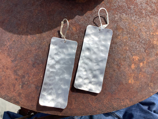 Hammered Aluminum Earrings