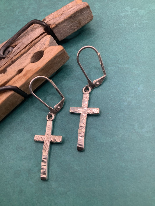 Tiny Crosses Earrings