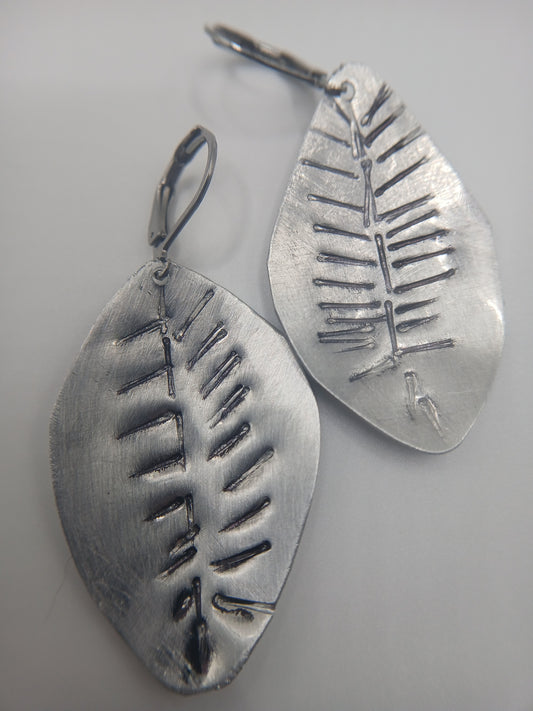 New leaf earrings