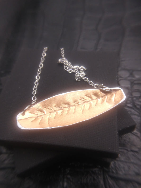 Copper Copy's Feather Necklace 20 inches